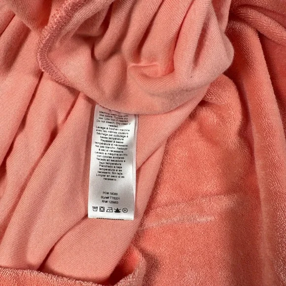 Beyond Yoga Out Of Town Terry Sleeveless Stretch Waist Mini Dress Orange Dream - Picture 4 of 7